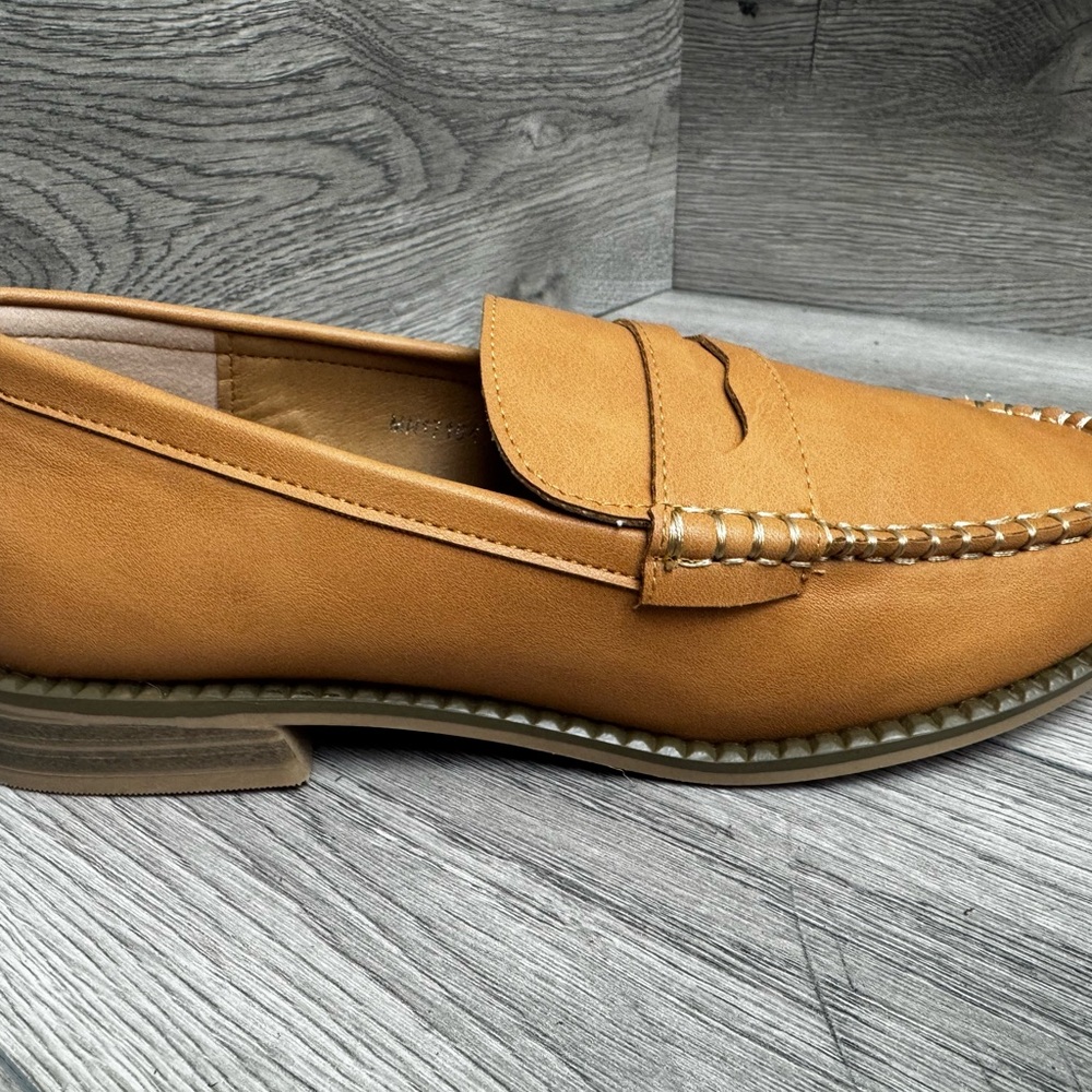 Kayleen by Los Angeles Somi 28 tan brown women’s loafers casual shoes 8.5 NIB - Picture 2 of 8